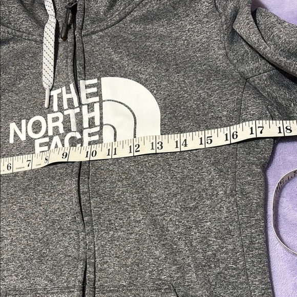 The North Face Heather Gray Zip-Up Hoodie - Picture 6 of 11